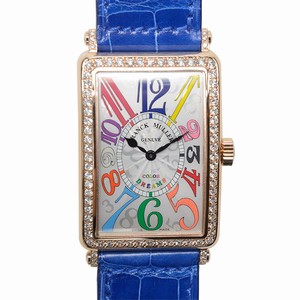 Franck Muller 1002 QZ COL DRM D 1R (5N) LONG ISLAND Quartz 18kt Rose Gold & Diamonds 
