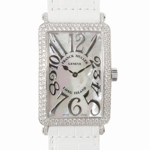 Franck Muller 1002 QZ REL MOP D (OG) LONG ISLAND Quartz 18kt White Gold & Diamond 