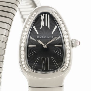 Bulgari 103434 SERPENTI TUBOGAS Quartz Stainless Steel & Diamonds 