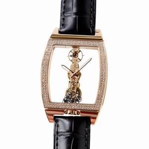 Corum 113.161.85-0002 0000 BRIDGE Manual Wind 18kt Rose Gold & Diamonds 