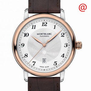 Mont Blanc 117576 STAR LEGACY Automatic 18kt Rose Gold & Steel 