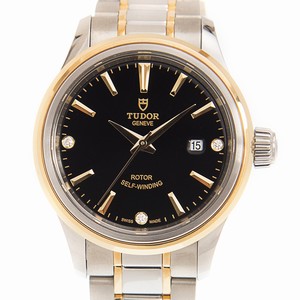 Tudor 12103-65013-369DI-BK STYLE Automatic 18kt Gold & Steel 