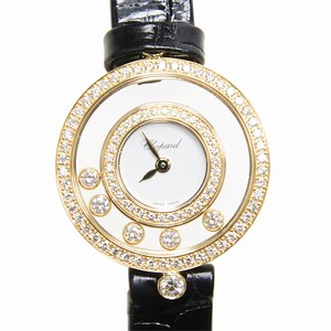 Chopard 203957-0201 HAPPY DIAMONDS Quartz 18kt Gold & Diamond 