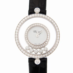 Chopard 203957-1201 HAPPY DIAMONDS Quartz 18kt White Gold 