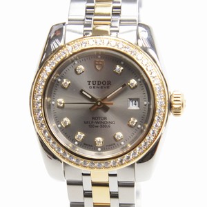 Tudor 22023-62543-10DI-GY CLASSIC Manual Wind 18kt Gold & Diamond & Steel 