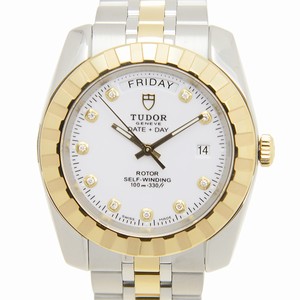 Tudor 23013-62113-10DI-WT CLASSIQUE Automatic 18kt Gold & Steel 