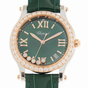 Chopard 278582-6007 HAPPY SPORT Quartz 18kt Rose Gold & Diamonds