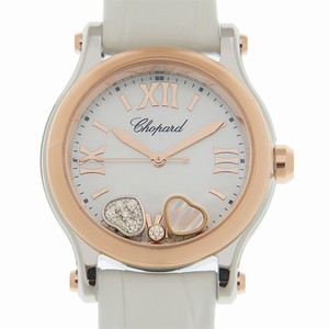 Chopard 278590-6005 HAPPY HEARTS Quartz 18kt Rose Gold & Steel 