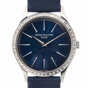 Patek Philippe 4897/300G-001 CALATRAVA Manual Wind 18kt White Gold & Diamond 