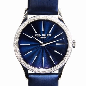 Patek Philippe 4897G-001 CALATRAVA Manual Wind 18kt White Gold & Diamond 