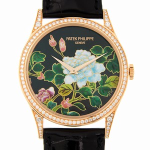 Patek Philippe 5077/100R-027 CALATRAVA Automatic 18kt Rose Gold & Diamonds 