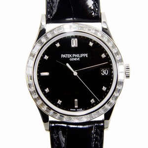 Patek Philippe 5298P-012 CALATRAVA Automatic 18kt White Gold & Diamond 