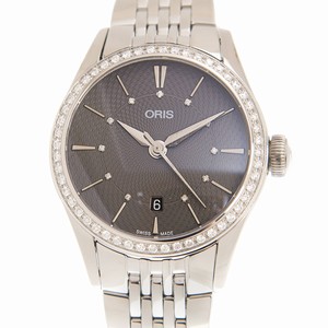 Oris 561 7722 4953 (8 14 79) CLASSIC DATE Automatic Stainless Steel & Diamonds 