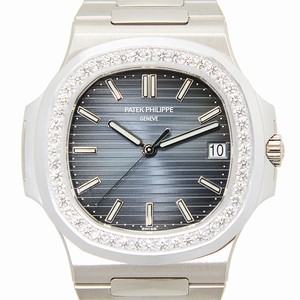 Patek Philippe 5713/1G-010 NAUTILUS Automatic 18kt White Gold & Diamond 