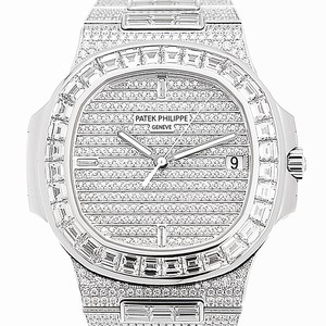 Patek Philippe 5719/10G-010 NAUTILUS Automatic 18kt White Gold & Diamond 