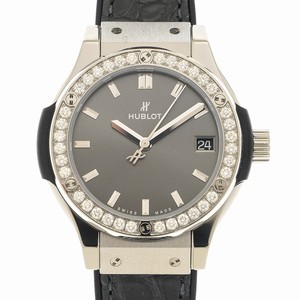 Hublot 581.NX.7071.LR.1104 CLASSIC FUSION Quartz Titanium & Diamond 