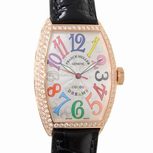 Franck Muller 5850 SC COL DRM D (5N) CINTREE CURVEX Automatic 18kt Rose Gold & Diamonds 
