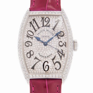 Franck Muller 5850 SC D CD (OG) CINTREE CURVEX Automatic 18kt White Gold & Diamond 