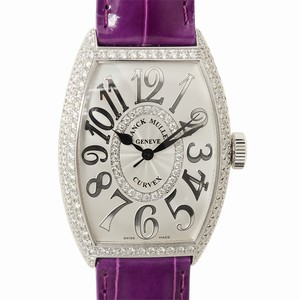 Franck Muller 5850 SC D CD 1R REL (OG) CINTREE CURVEX Automatic 18kt White Gold & Diamond 
