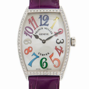 Franck Muller 5852 M QZ COL DRM MOP D 1R (AC) CINTREE CURVEX Quartz Stainless Steel & Diamonds 