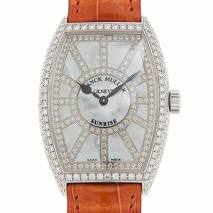 Franck Muller 5852 QZ SNR D CD (AC) LONG ISLAND Quartz Stainless Steel & Diamonds 