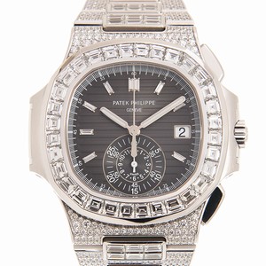 Patek Philippe 5980/1400G-010 NAUTILUS Automatic 18kt White Gold & Diamond 