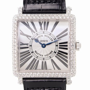 Franck Muller 6002 L QZ D (OG) MASTER SQUARE Quartz 18kt White Gold & Diamond 