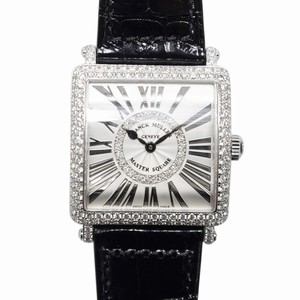 Franck Muller 6002 L QZ REL R D CD 1R (OG) MASTER SQUARE Quartz 18kt White Gold & Diamond 