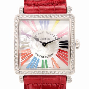 Franck Muller 6002 M B QZ COL DRM MOP R D 1R (AC) MASTER SQUARE Quartz Stainless Steel & Diamonds 