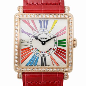 Franck Muller 6002 M B QZ COL DRM R D 1R (5N) MASTER SQUARE Quartz 18kt Rose Gold & Diamonds 