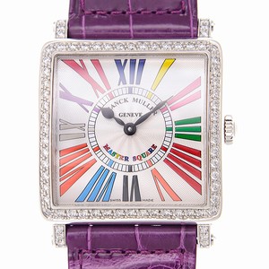 Franck Muller 6002 M B QZ COL DRM R D 1R (OG) MASTER SQUARE Quartz 18kt White Gold & Diamond 