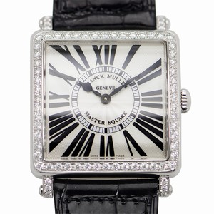 Franck Muller 6002 M B QZ R D 1R (AC) MASTER SQUARE Quartz Stainless Steel & Diamonds 