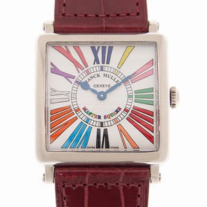 Franck Muller 6002 M QZ COLOR DREAMS (OG) MASTER SQUARE Quartz 18kt White Gold 