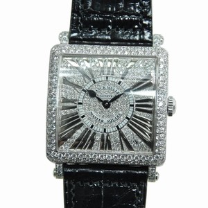 Franck Muller 6002 M QZ REL R D CD (OG) MASTER SQUARE Quartz 18kt White Gold & Diamond 