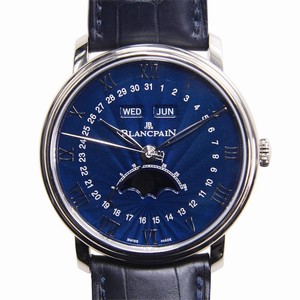 Blancpain 6654-1529-55B VILLERET Automatic 18kt White Gold 