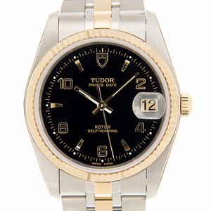 Tudor 74033-62473-26810AR-BK PRICE DATE-DAY Automatic 18kt Gold & Steel 
