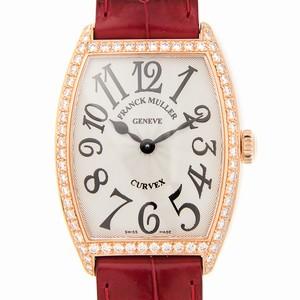 Franck Muller 7502 QZ D 1R (5N) CINTREE CURVEX Quartz 18kt Rose Gold & Diamonds 