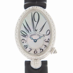 Breguet 8928BB/5W/944/DD0D/3L REINE DE NAPLES Automatic 18kt White Gold & Diamond 