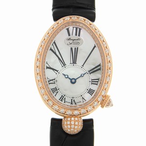 Breguet 8928BR/51/944/DD0D REINE DE NAPLES Automatic 18kt Rose Gold & Diamonds 