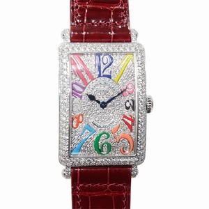 Franck Muller 952 QZ COL DRM D CD (OG) LONG ISLAND Quartz 18kt White Gold & Diamond 