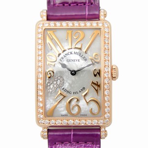 Franck Muller 952 QZ REL MOP D 1R CD8 NI (5N) LONG ISLAND Quartz 18kt Rose Gold & Diamonds 