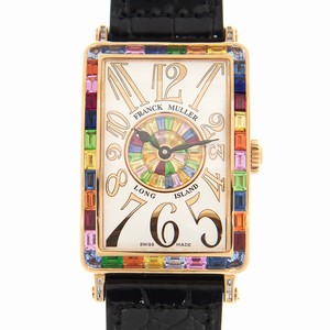 Franck Muller 952 QZ REL QTR SAI BAG 1P BAG (5N) LONG ISLAND Quartz 18kt Rose Gold & Diamonds 