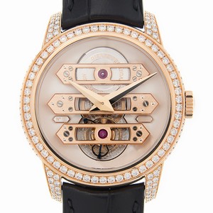 Girard Perregaux 99193D52I000-BA6A BRIDGES Manual Wind 18kt Rose Gold & Diamonds 