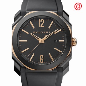 Bulgari 103085 OCTO ROMA Automatic 18kt Rose Gold & Ceramic 