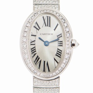 Cartier HPI00327 BAIGNOIRE Quartz 18kt White Gold & Diamond 
