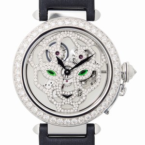 Cartier HPI00365 PASHA DE CARTIER Manual Wind 18kt White Gold & Diamond 