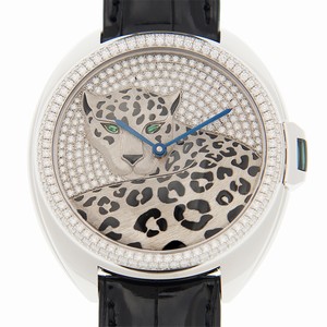 Cartier HPI01017 CLe DE CARTIER Automatic 18kt White Gold & Diamond 