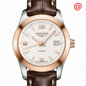 Longines L2.285.5.76.3 CONQUEST Automatic 18kt Rose Gold & Steel 