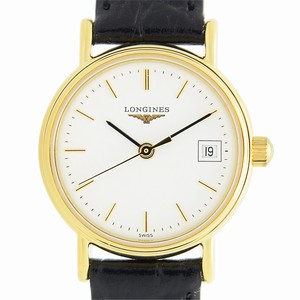 Longines L4.220.2.12.2 PRESENCE Quartz Gold-Plated & Stainless Steel 