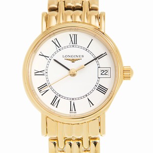 Longines L4.319.2.11.8 PRESENCE Quartz PVD Gold 